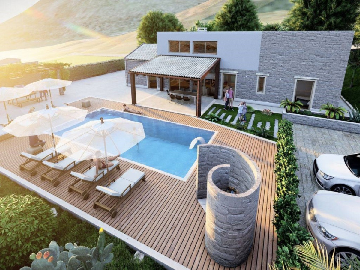 Newly built detached villa with a breathtaking view