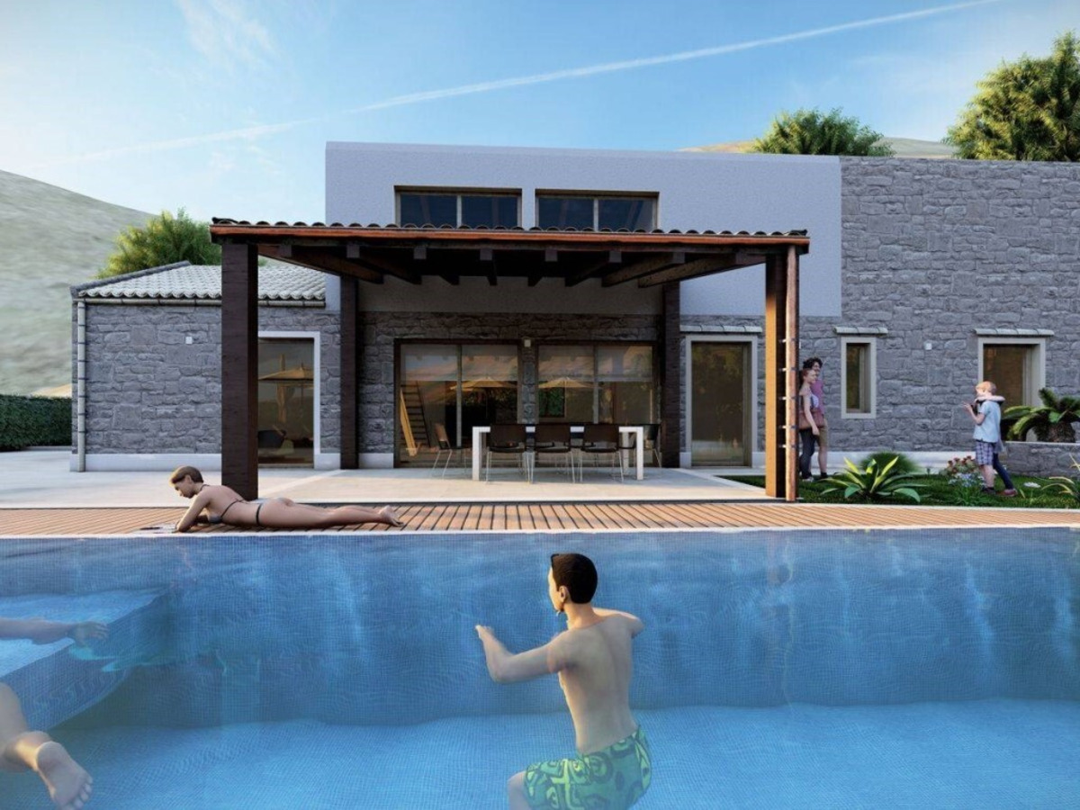 Newly built detached villa with a breathtaking view