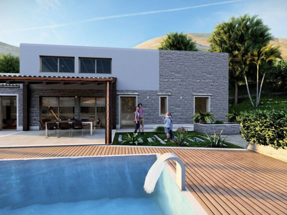 Newly built detached villa with a breathtaking view