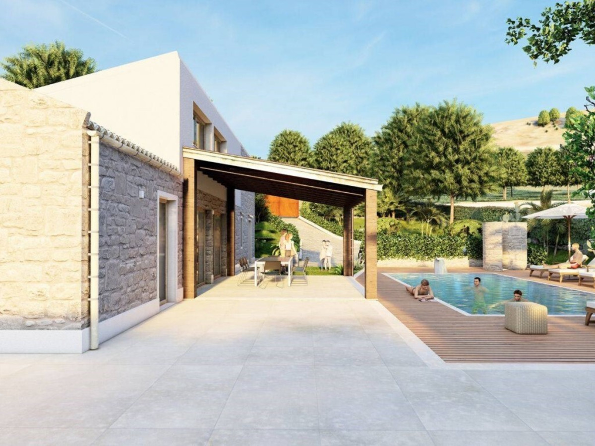 Newly built detached villa with a breathtaking view