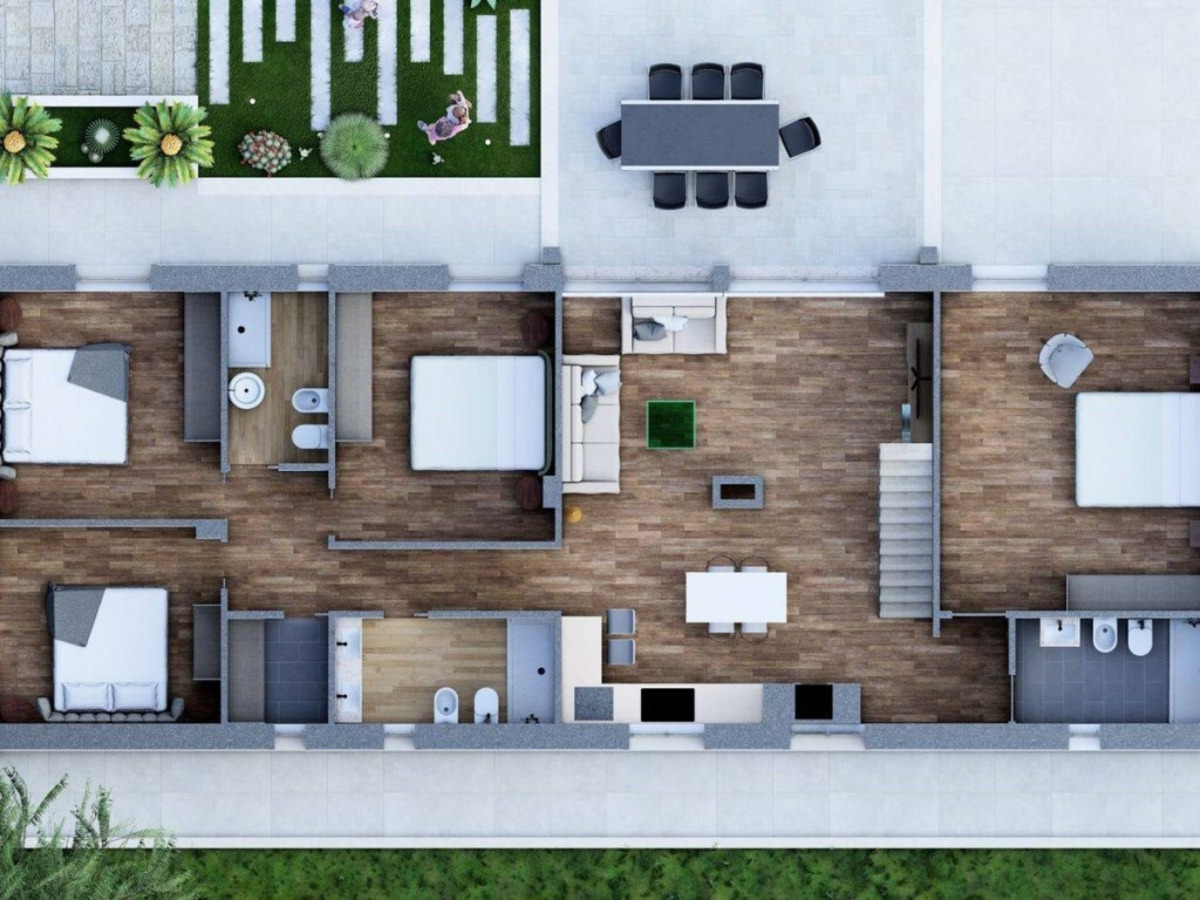 Newly built detached villa with a breathtaking view