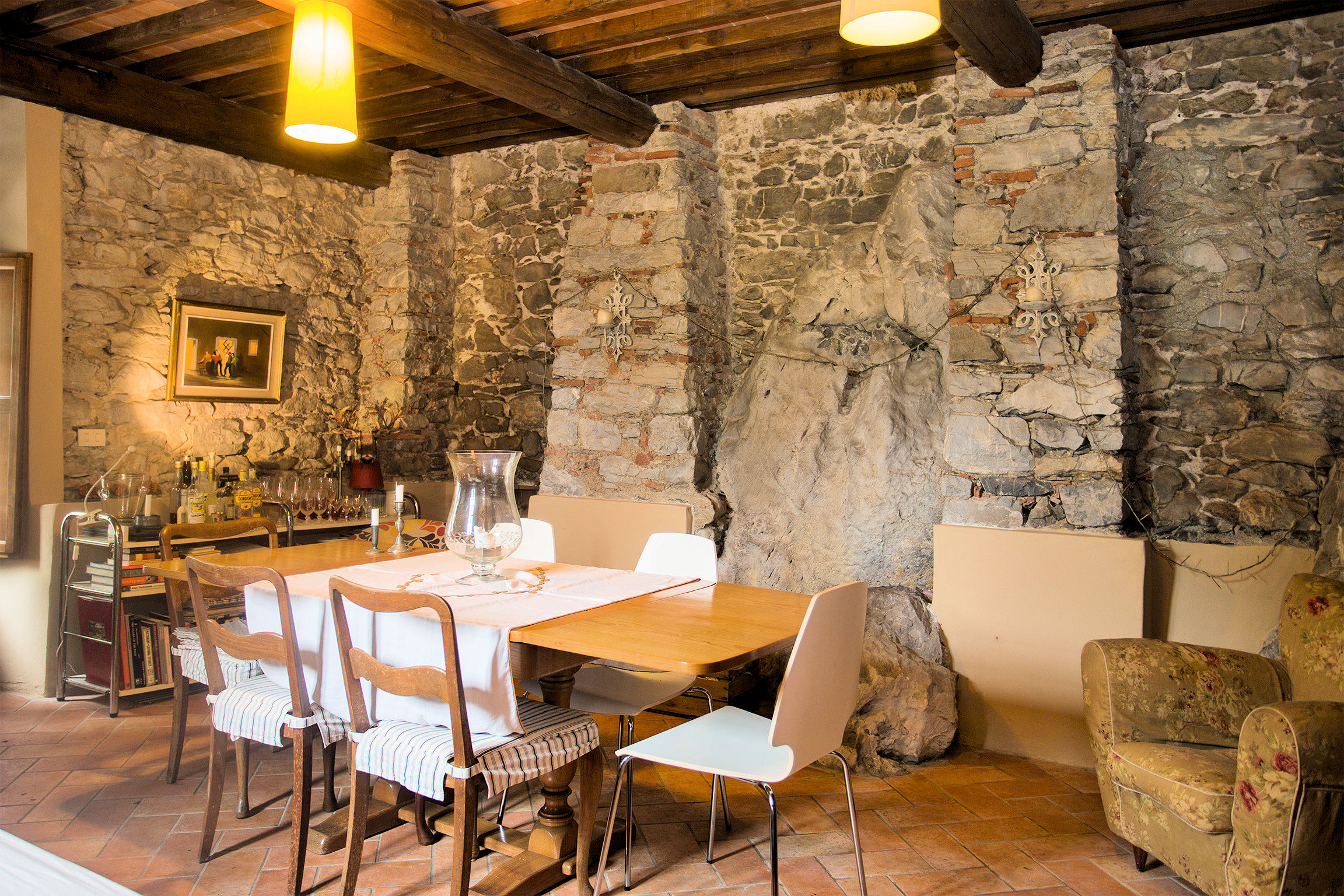 Ancient village with panoramic view of Pescaglia