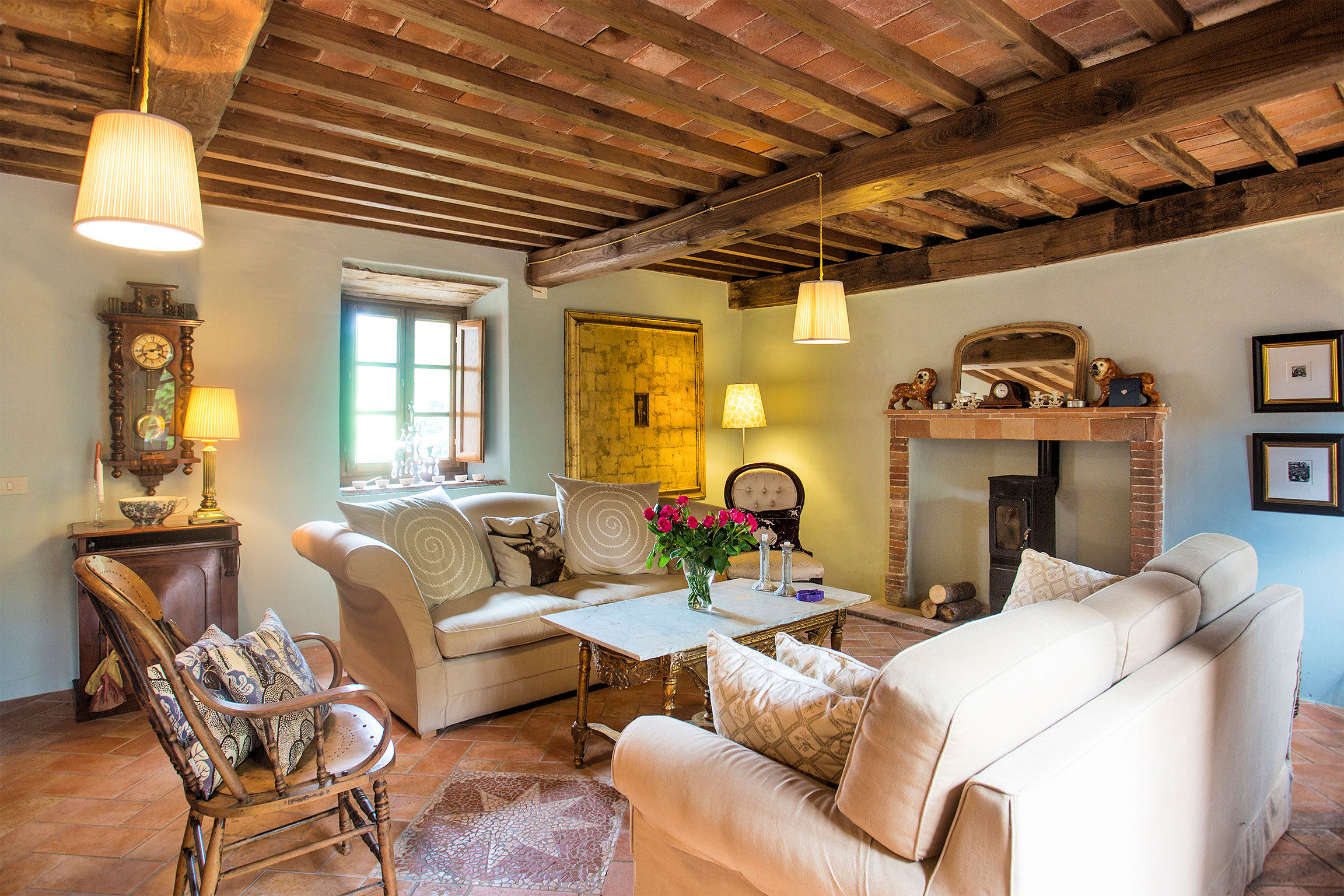 Ancient village with panoramic view of Pescaglia