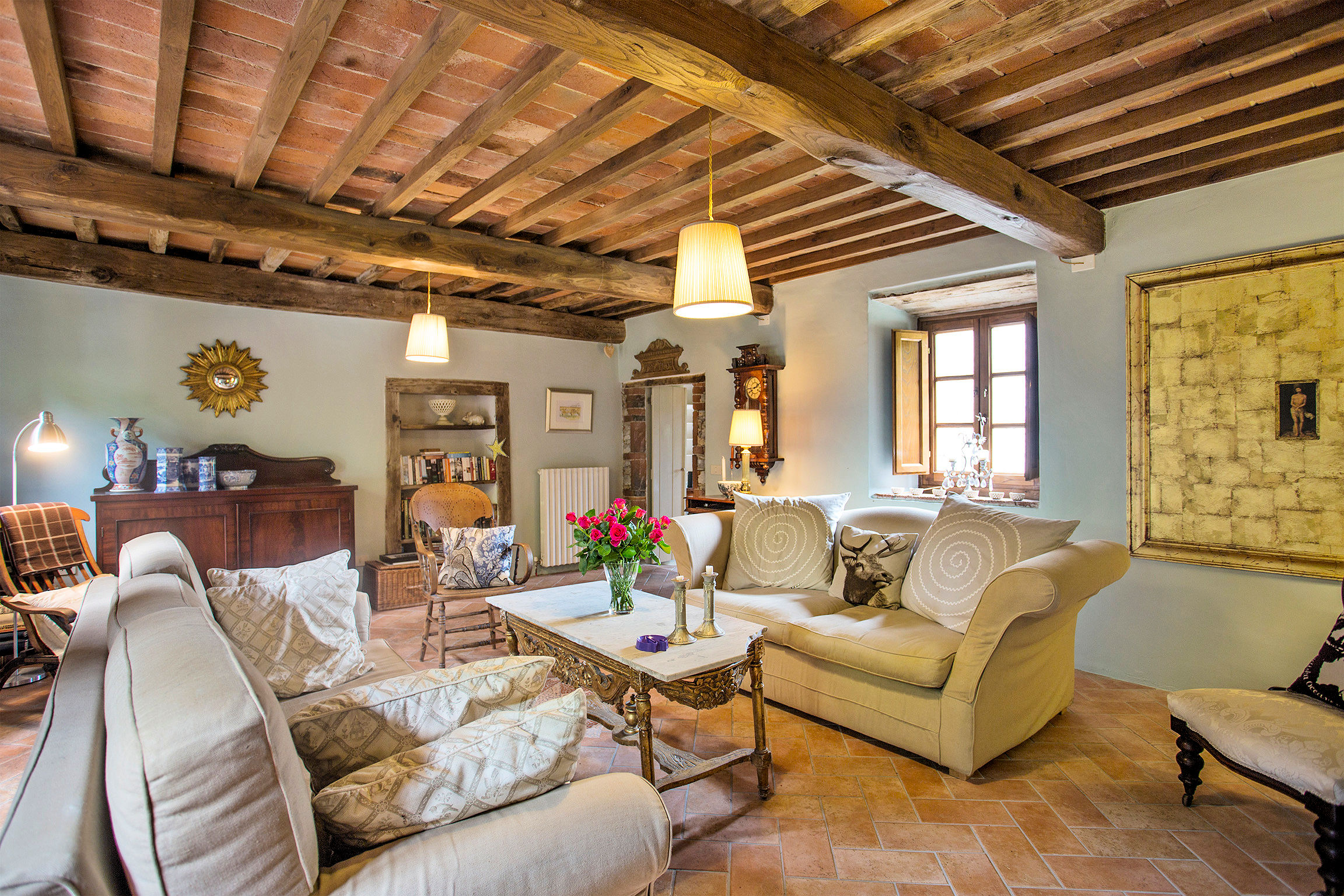 Ancient village with panoramic view of Pescaglia