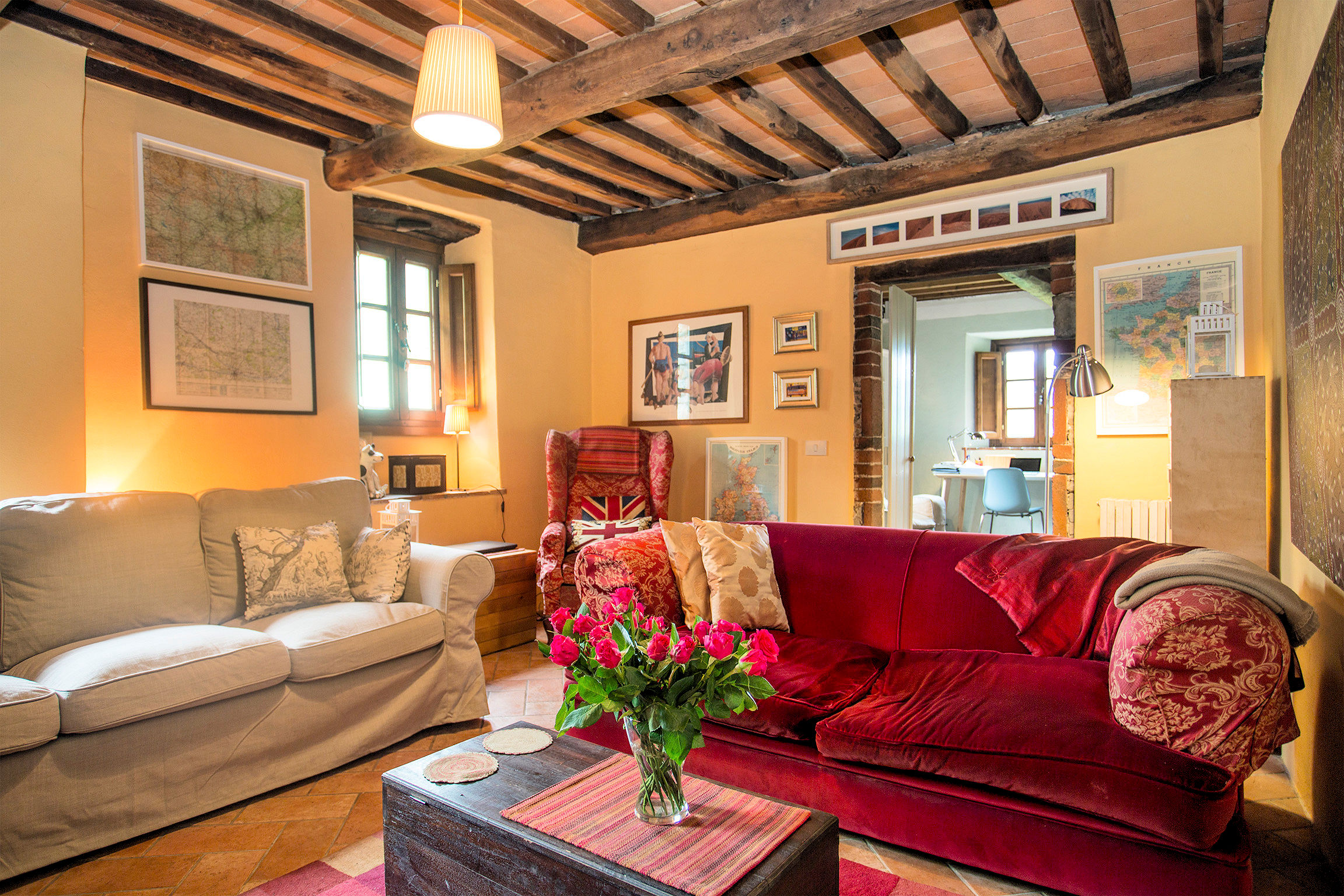 Ancient village with panoramic view of Pescaglia