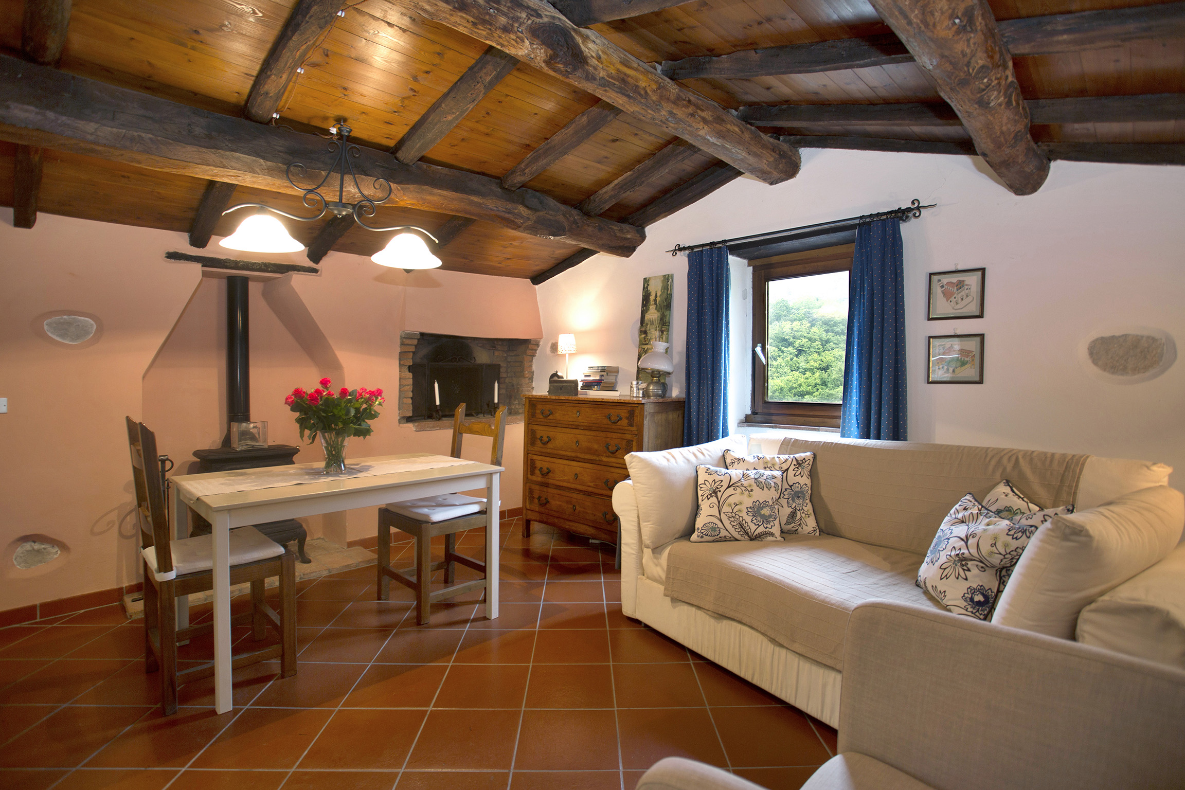 Ancient village with panoramic view of Pescaglia