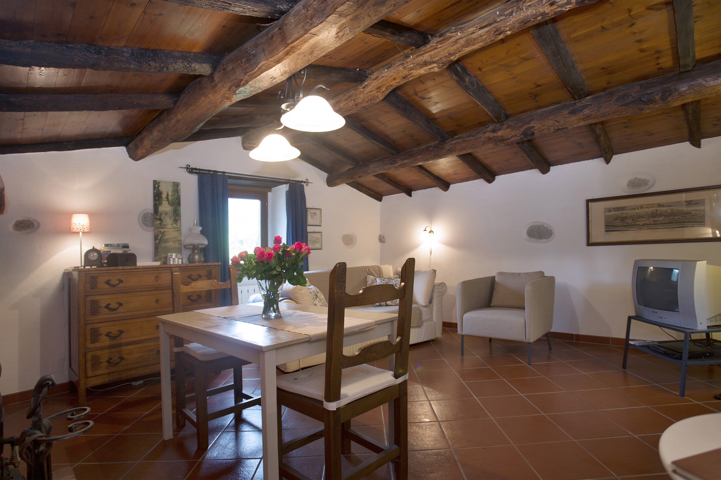 Ancient village with panoramic view of Pescaglia