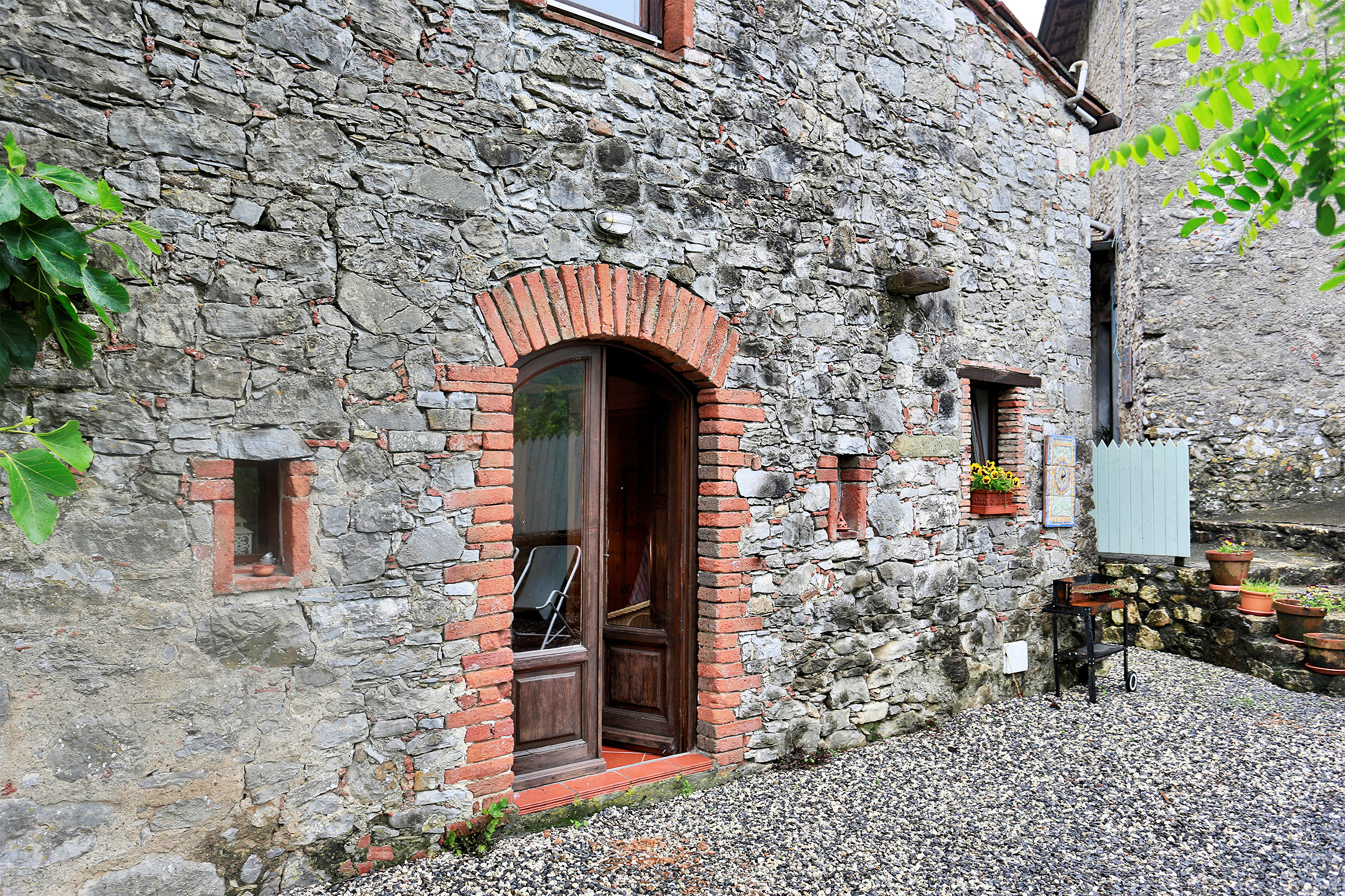 Ancient village with panoramic view of Pescaglia