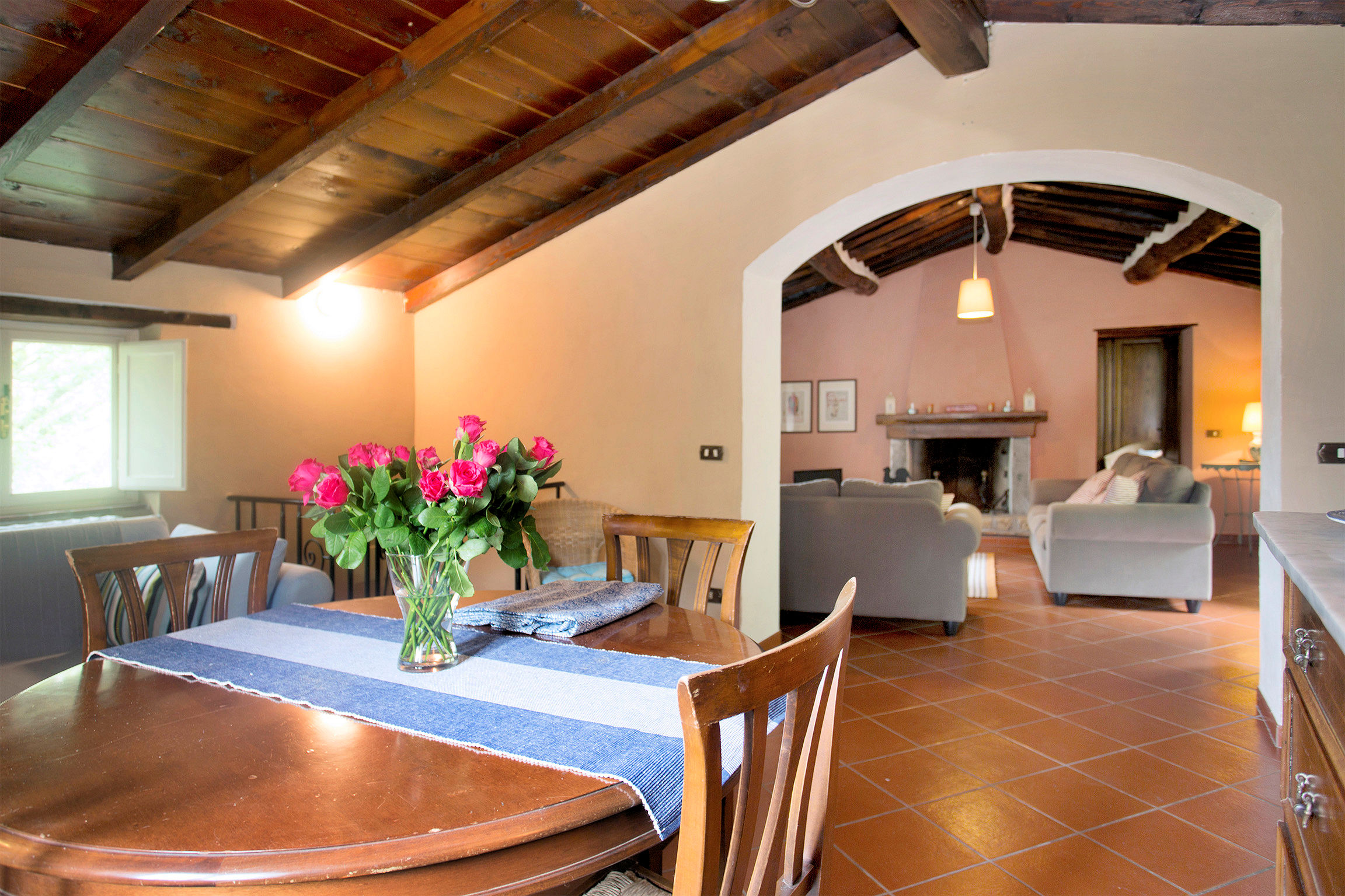 Ancient village with panoramic view of Pescaglia