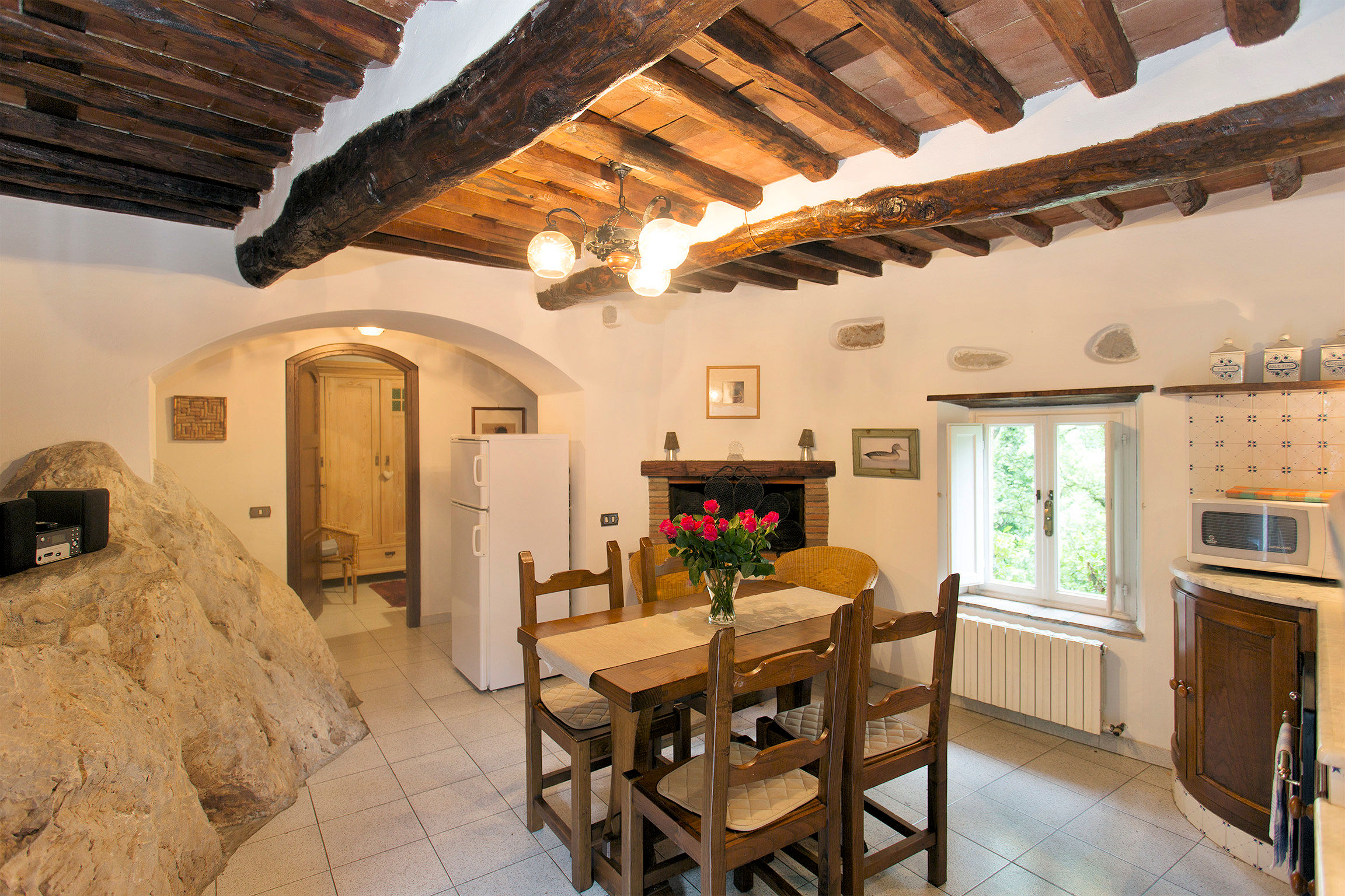 Ancient village with panoramic view of Pescaglia