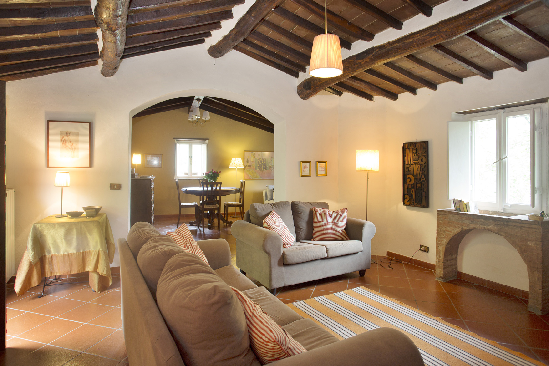 Ancient village with panoramic view of Pescaglia