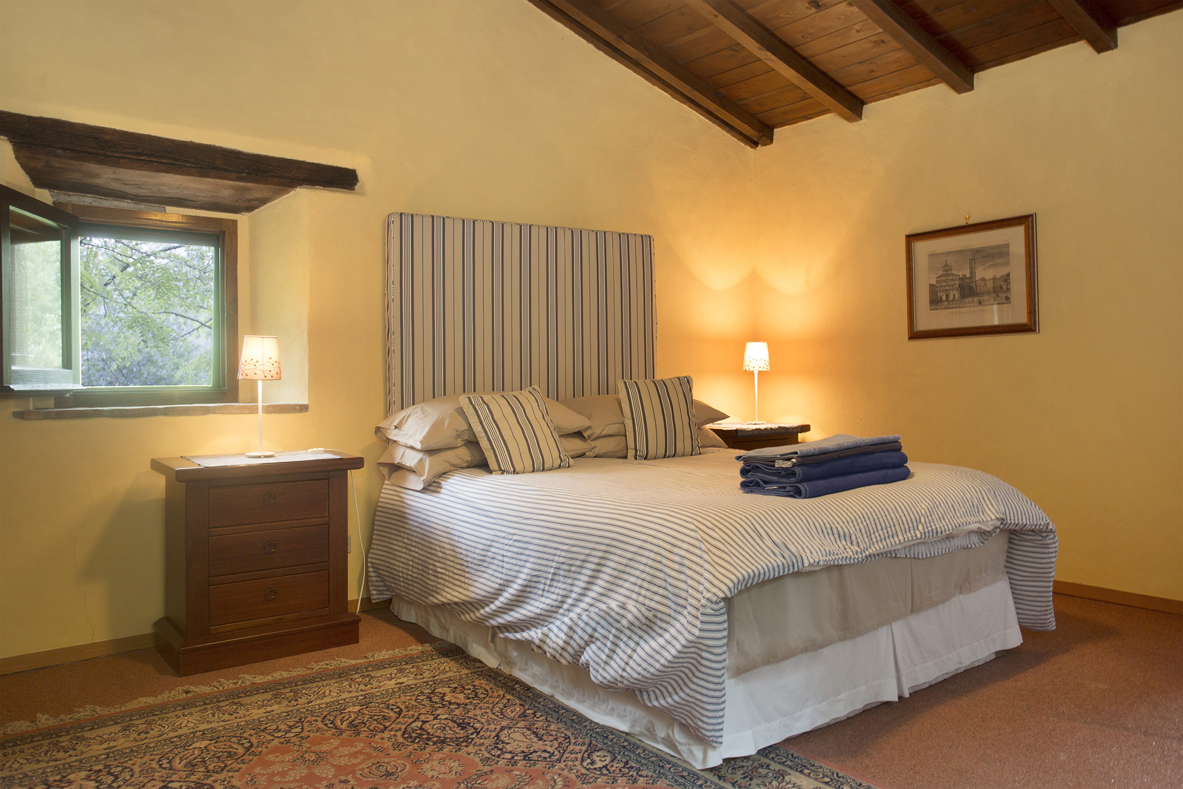 Ancient village with panoramic view of Pescaglia