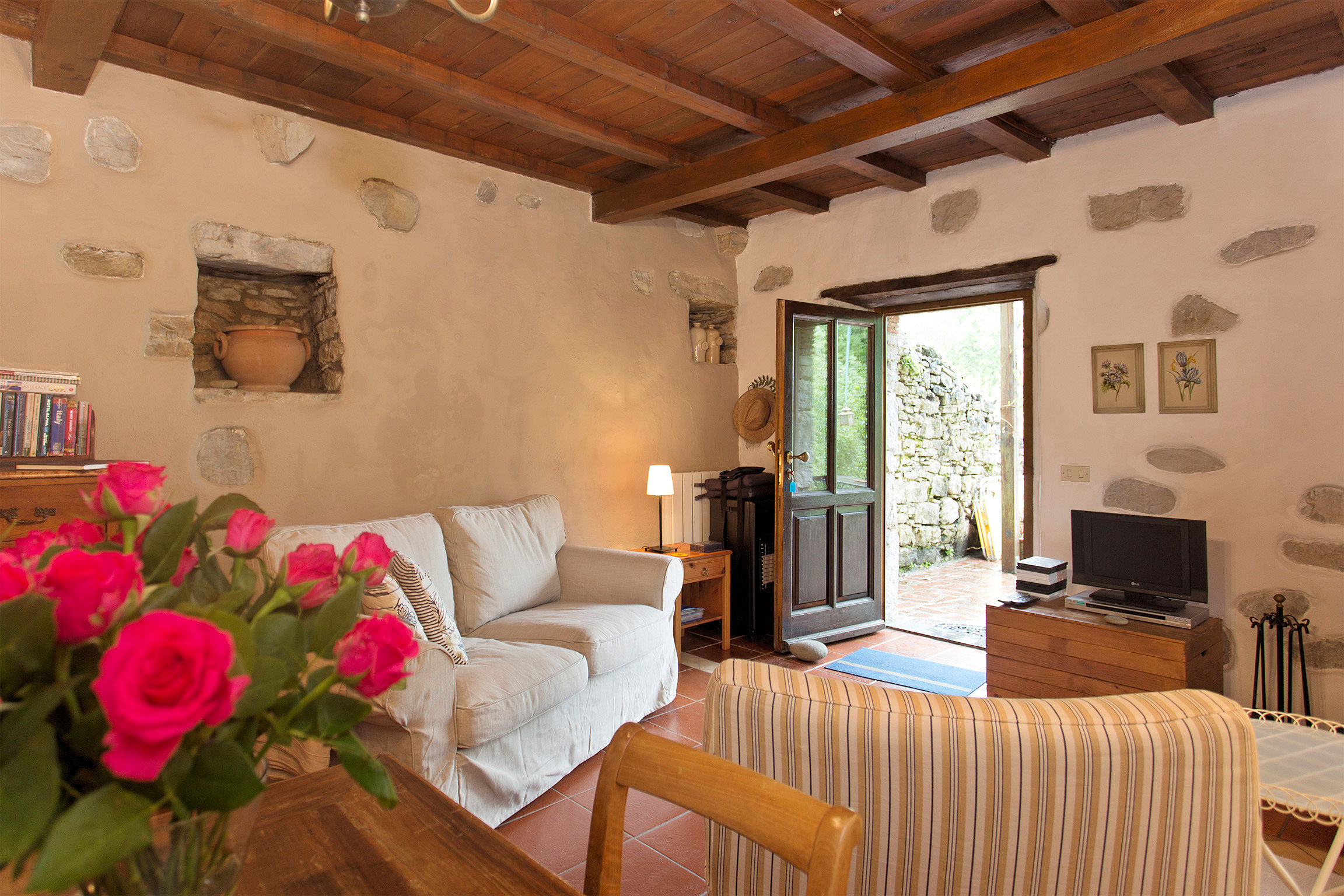 Ancient village with panoramic view of Pescaglia