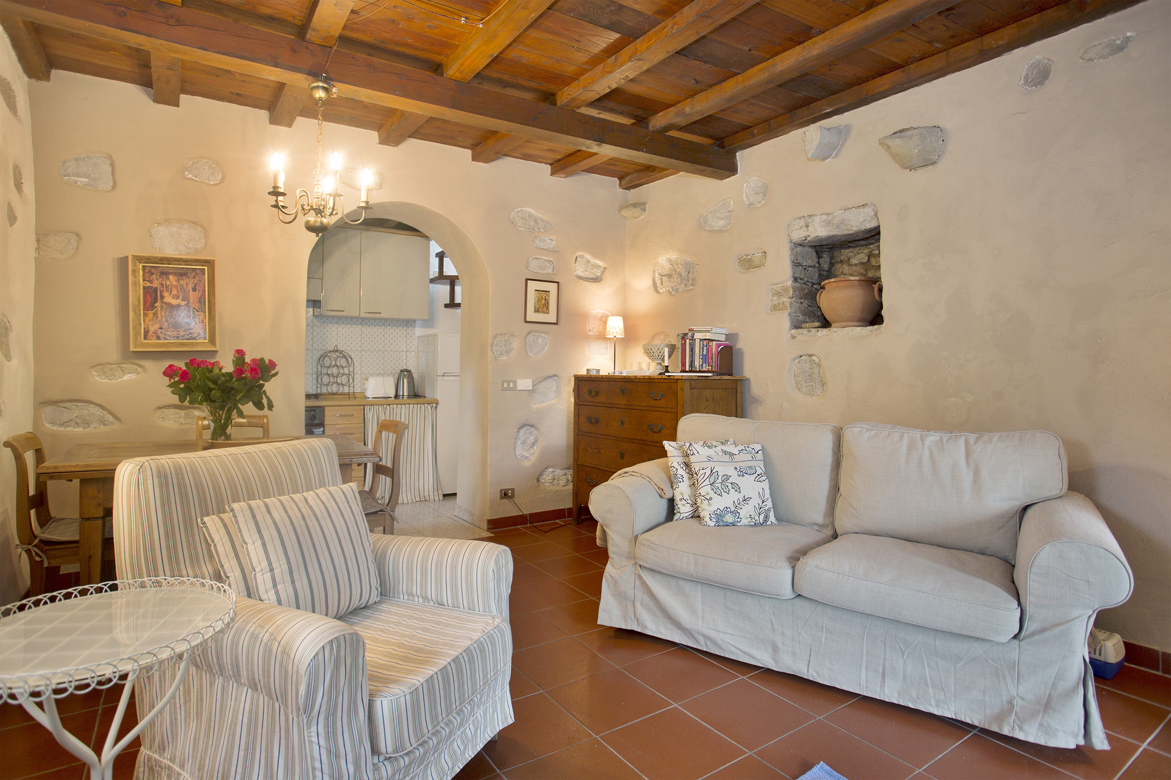 Ancient village with panoramic view of Pescaglia