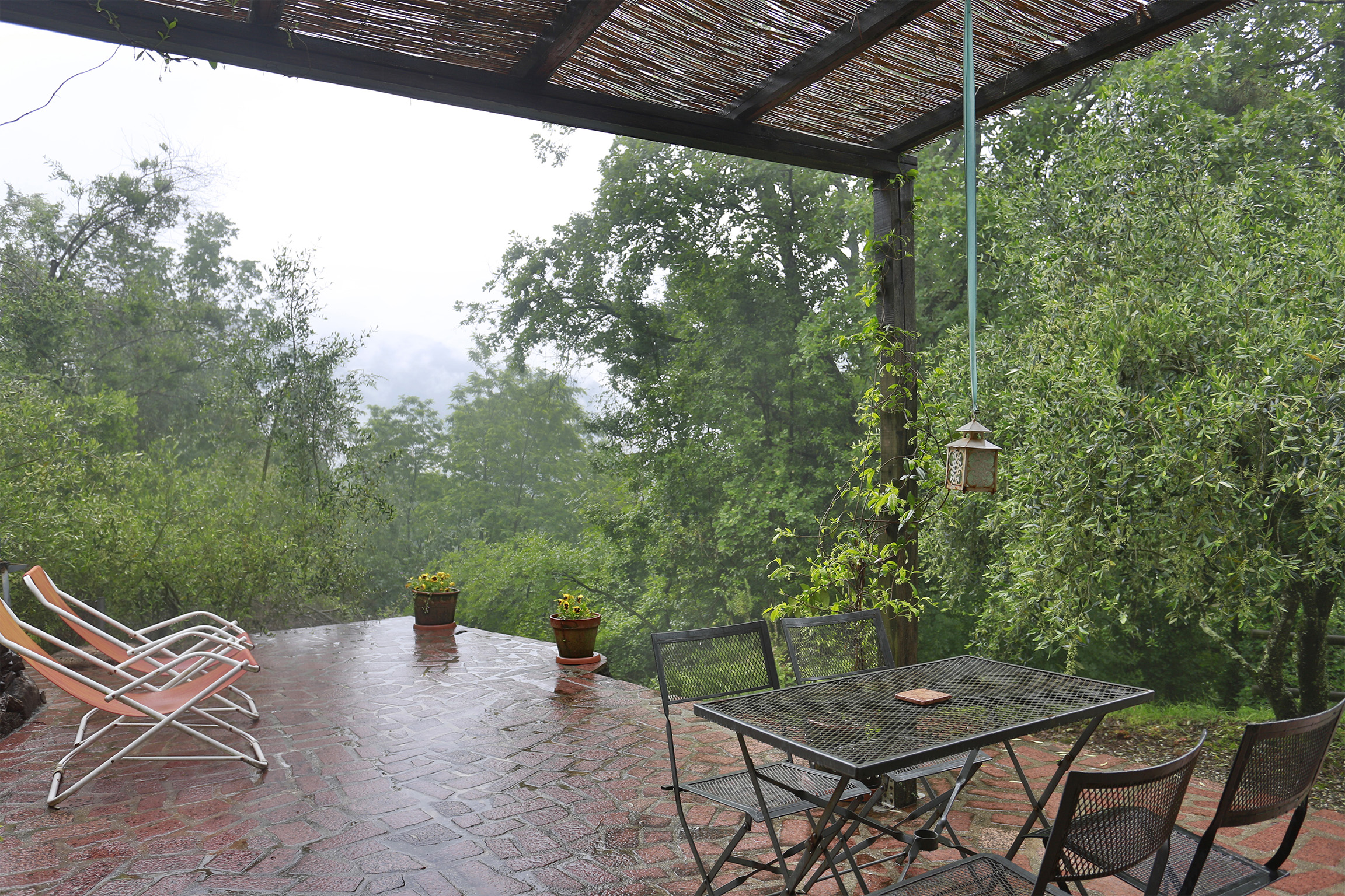 Ancient village with panoramic view of Pescaglia