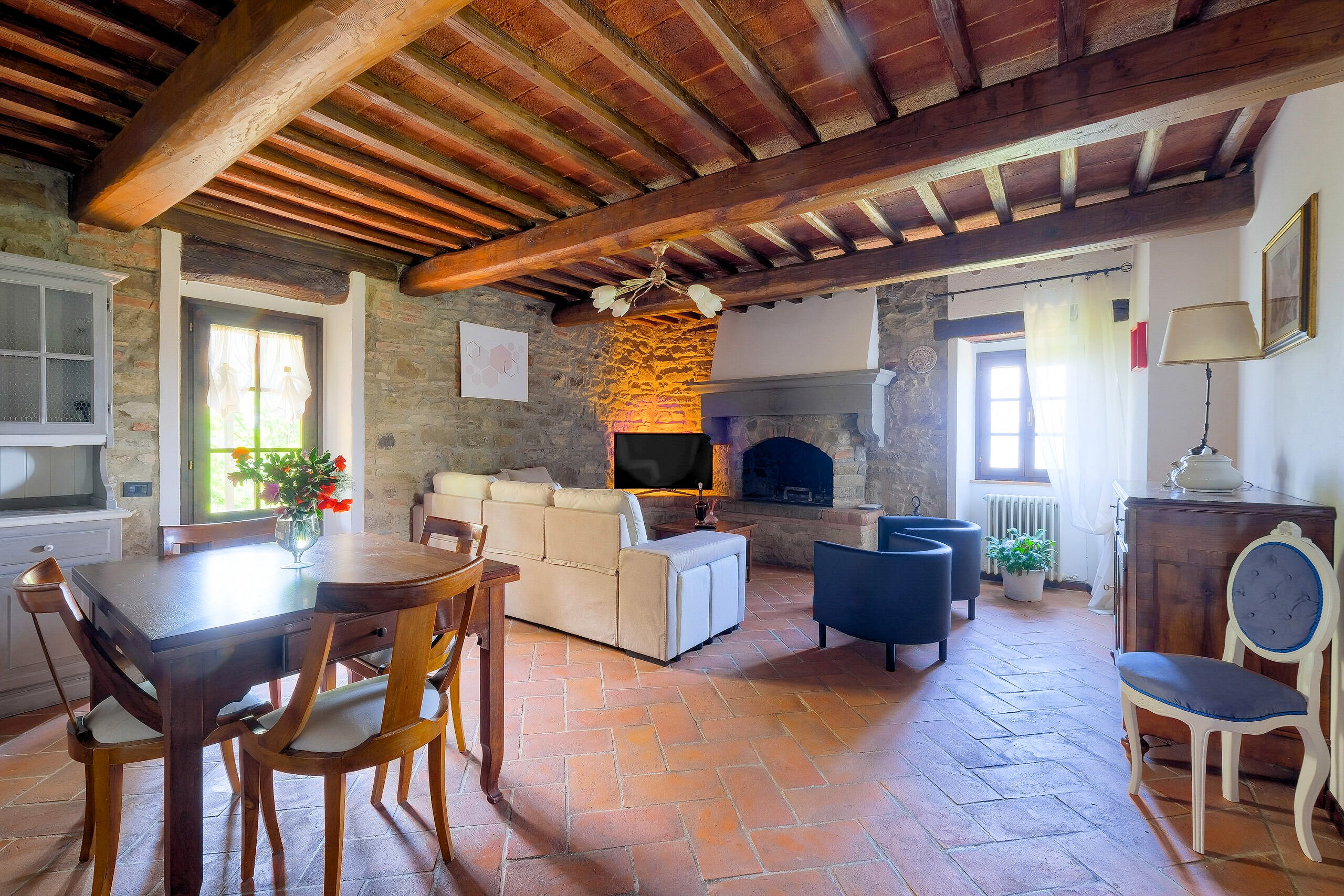 Tuscan style farmhouse with swimming pool park and outbuilding in the panoramic Reggello area