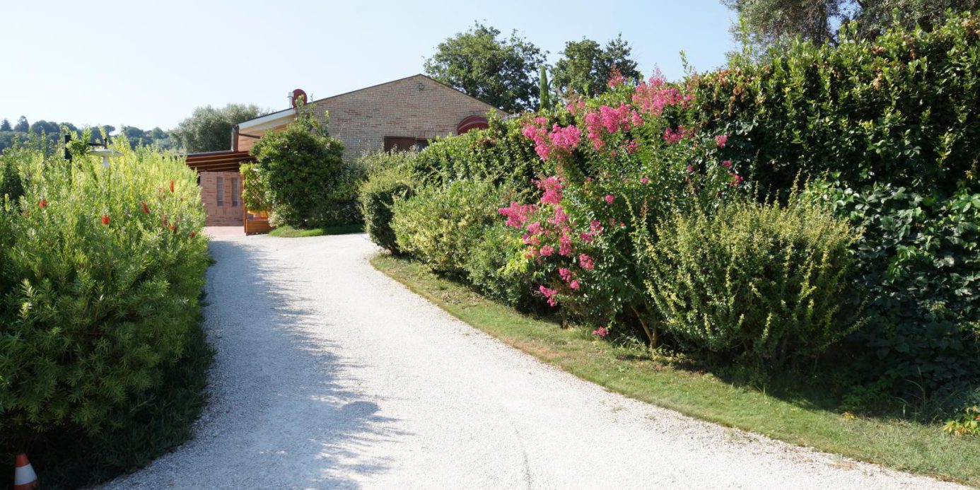 Prestigious villa in a splendid hilly position in Potenza Picena with sea view, olive grove, swimming pool and dependence.