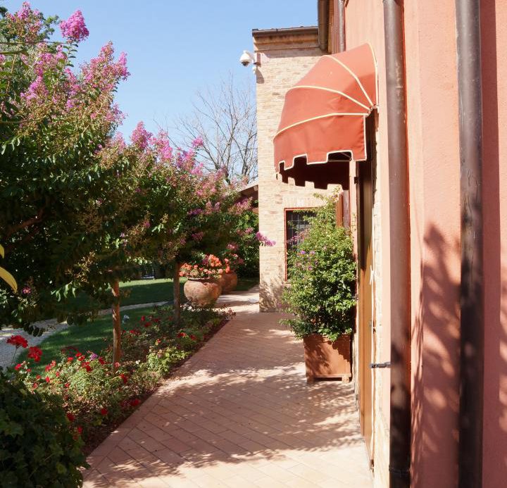 Prestigious villa in a splendid hilly position in Potenza Picena with sea view, olive grove, swimming pool and dependence.