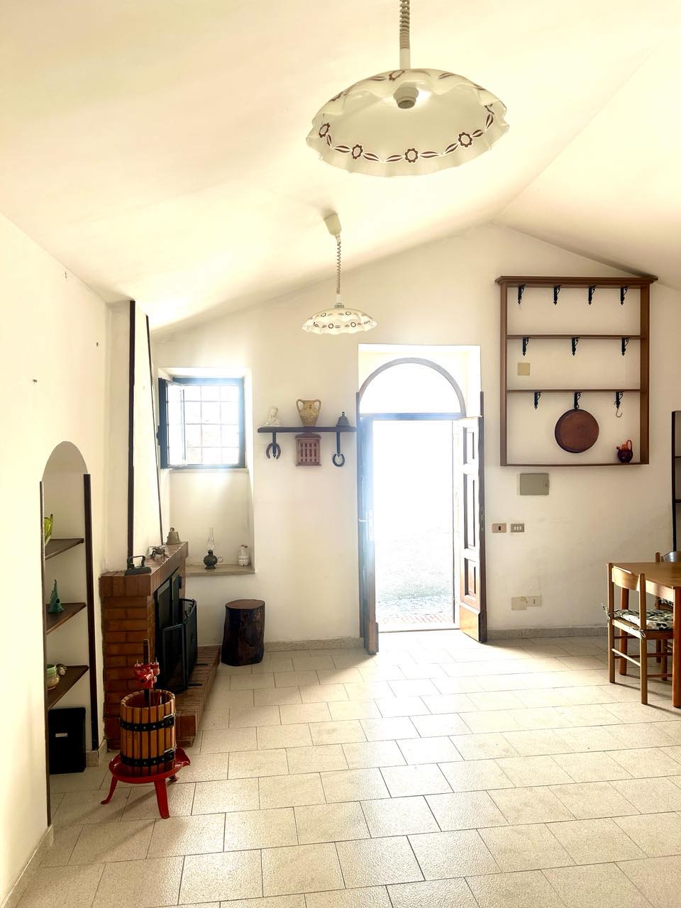 Beautiful stone house for sale in Veroli, Lazio region. Two homes for the price of one, renovated and partially furnished.