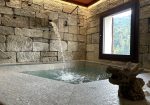 Detached house with garden and private spa.