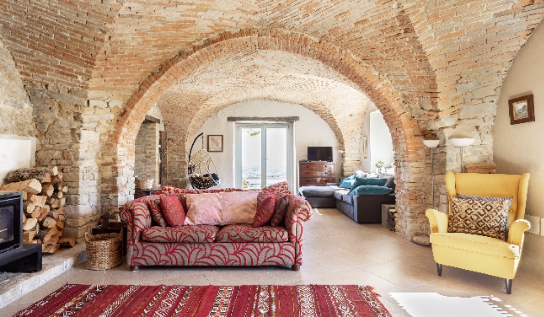 A Lovingly Renovated Stone Farmhouse bordering the Gran Sasso National Park and a rare opportunity to own a home of history, soul, and sophistication.
