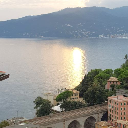 Three-room apartment with a breathtaking sea view of the Gulf of Tigullio