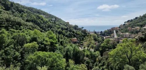 Terraced house with garden, garage and sea view – Magnificent open and unobstructed view of the Gulf of Zoagli