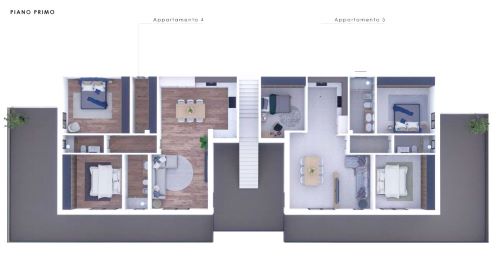 Rif. 2104 – Chiavari sulla prima collina in via Rialto – Vista Mare completa sul Golfo del Tigullio – Appartamenti in corso di costruzione in piccolo contesto signorile immerso nell’uliveto e soleggia