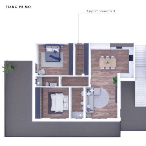 Rif. 2104 – Chiavari sulla prima collina in via Rialto – Vista Mare completa sul Golfo del Tigullio – Appartamenti in corso di costruzione in piccolo contesto signorile immerso nell’uliveto e soleggia