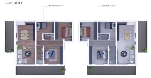 Rif. 2104 – Chiavari sulla prima collina in via Rialto – Vista Mare completa sul Golfo del Tigullio – Appartamenti in corso di costruzione in piccolo contesto signorile immerso nell’uliveto e soleggia