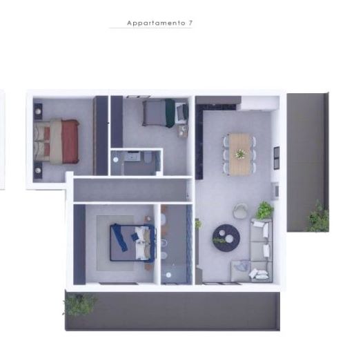 Rif. 2104 – Chiavari sulla prima collina in via Rialto – Vista Mare completa sul Golfo del Tigullio – Appartamenti in corso di costruzione in piccolo contesto signorile immerso nell’uliveto e soleggia
