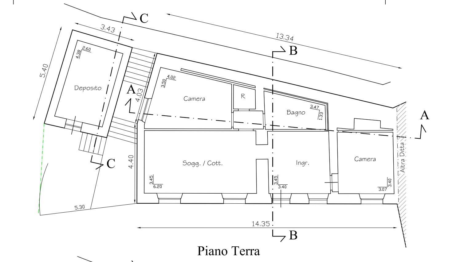 Rustic house with approved renovation project into three apartments for a total of 240 m2 and building permit issued by the municipality