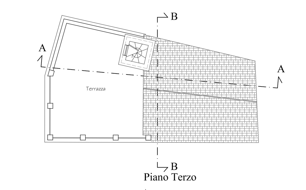 Rustic house with approved renovation project into three apartments for a total of 240 m2 and building permit issued by the municipality