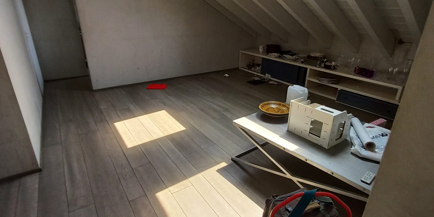 Milan center beautiful attic