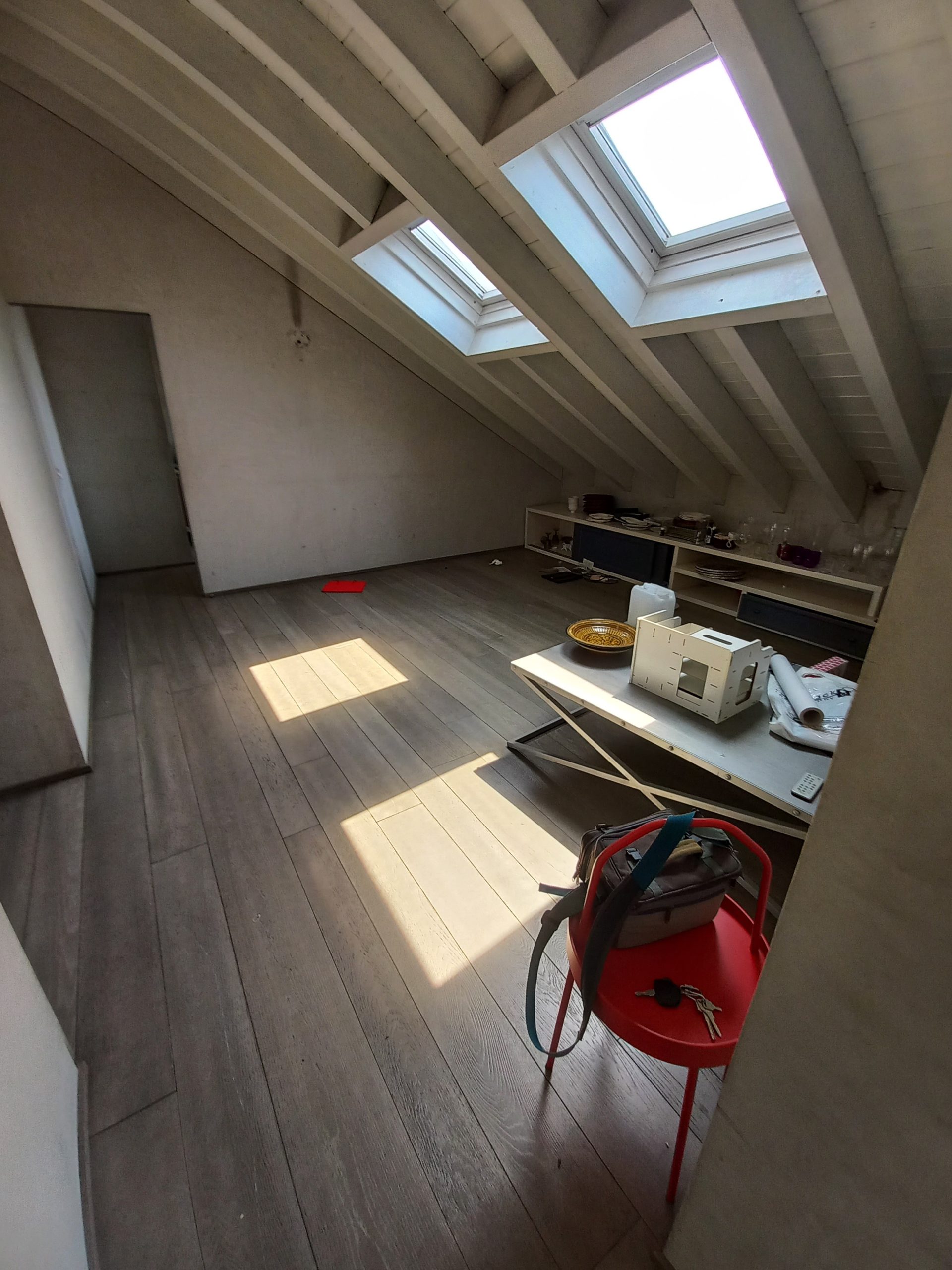 Milan center beautiful attic