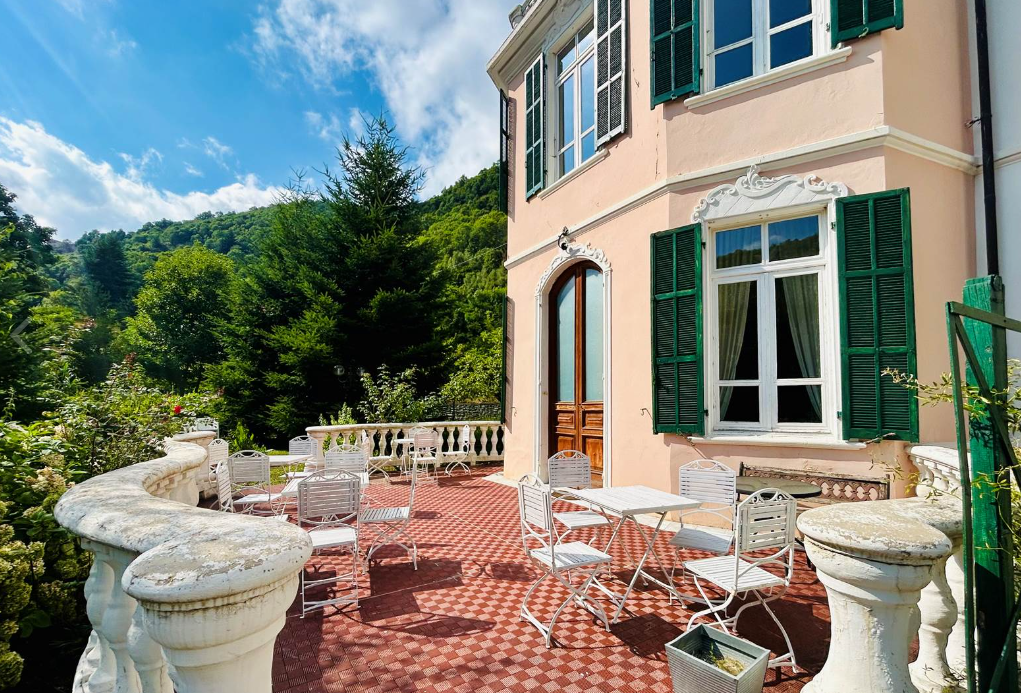 Historic villa accommodation in the heart of the Ligurian Alps.