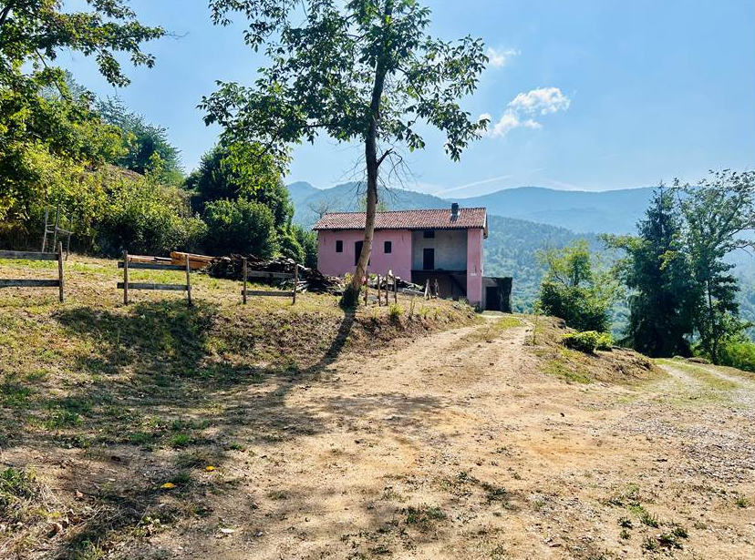 Farmhouse with land and private water source.
