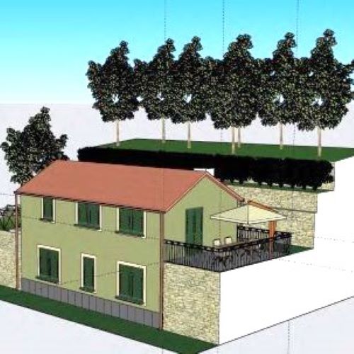 Rif. 2227 – Cogorno – Sulla prima collina di Lavagna – Terreno con Progetto Approvato per costruire Villa con splendida