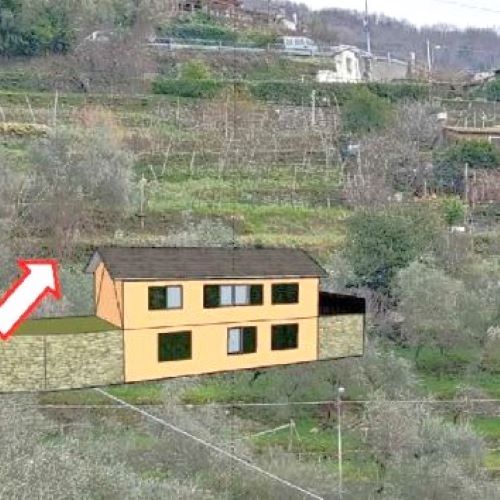 Rif. 2227 – Cogorno – Sulla prima collina di Lavagna – Terreno con Progetto Approvato per costruire Villa con splendida