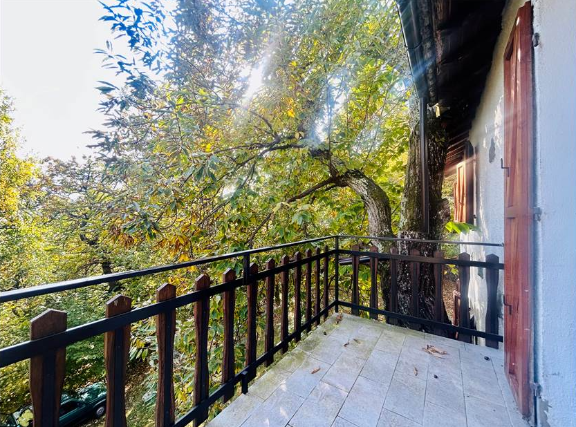 Detached villa with surrounding land.