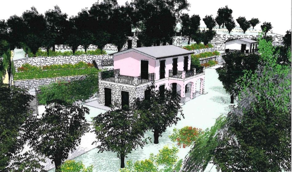 Rif. 8557 – Chiavari Vista Mare – Prima collina di Leivi – a 2 Km dal centro – Terreno con progetto approvato per la cos