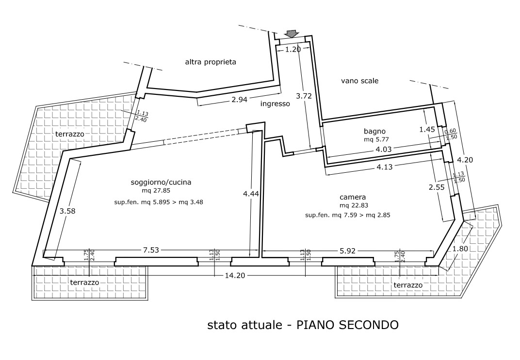 Rif. 9183 – Deiva Marina – Località Piazza – Trilocale di 83 metriquadrati con Terrazza vivibile e Box – Possibilità sec