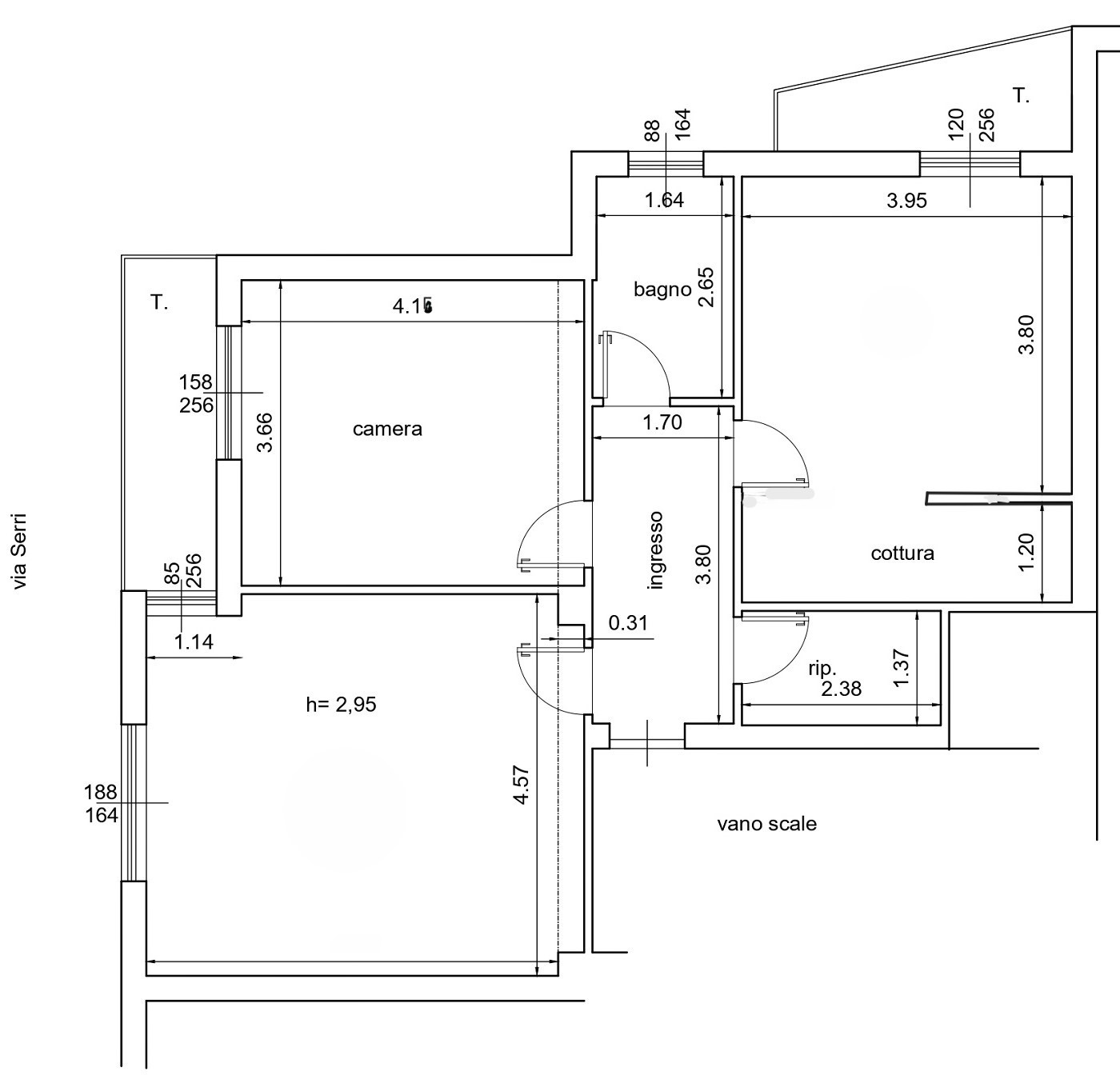 Front sea apartment in the center of Follonica, Tuscany