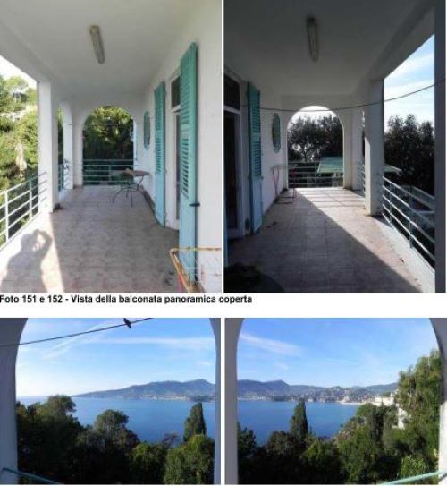 Private villa on the cleanest cliffside of the Tigullio Gulf, featuring direct sea access in Zoagli