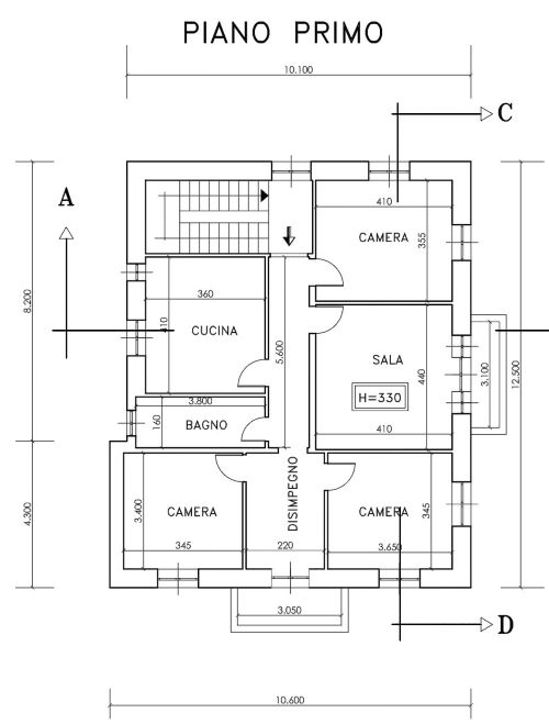 Rif. 1008 B – Chiavari – Corso Buenos Aires – In Villa bifamigliare – Attico Quadrilocale di 200 mq commerciali – Elegan