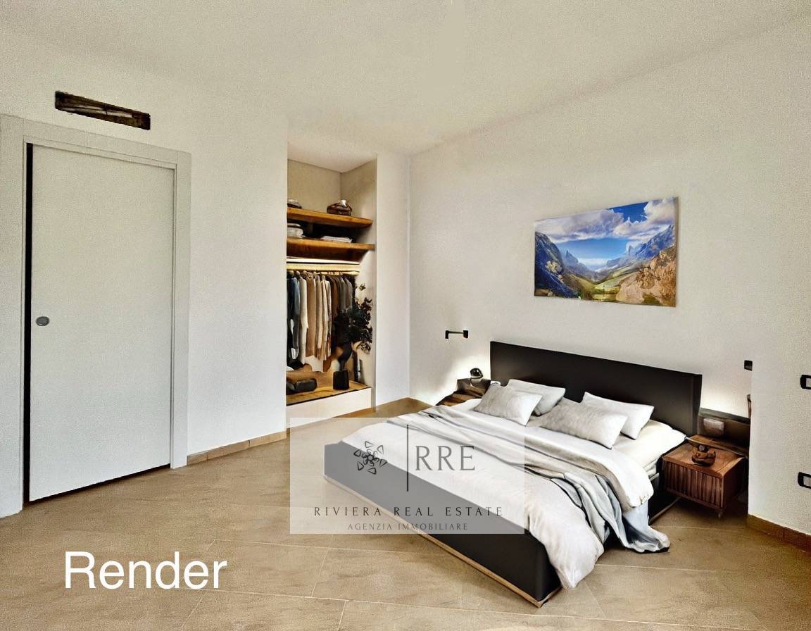 Newly built two-room apartment with sea view for sale in Alassio