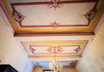 Apartment requiring modernization, featuring original period frescoes