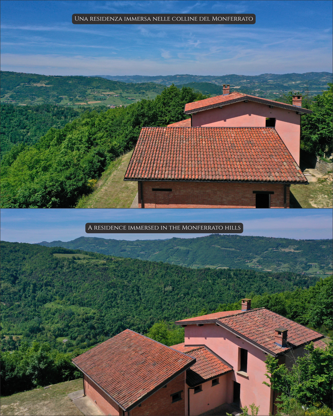 Panoramic Villa in Monferrato with Over 2 Hectares of Private Land – Rare Opportunity to Complete and Customize
