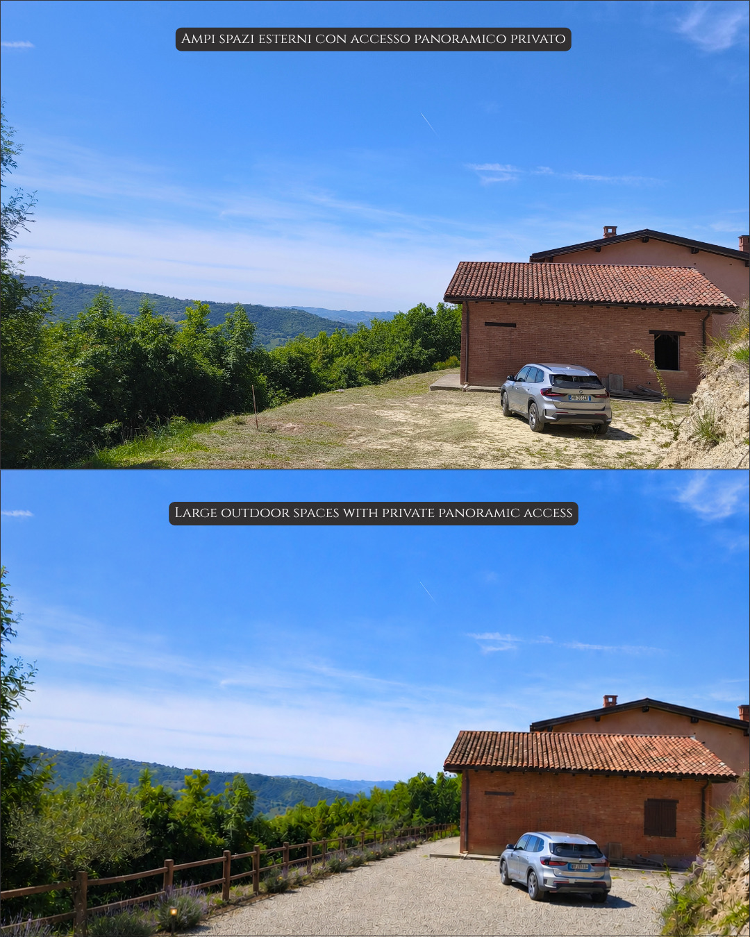 Panoramic Villa in Monferrato with Over 2 Hectares of Private Land – Rare Opportunity to Complete and Customize