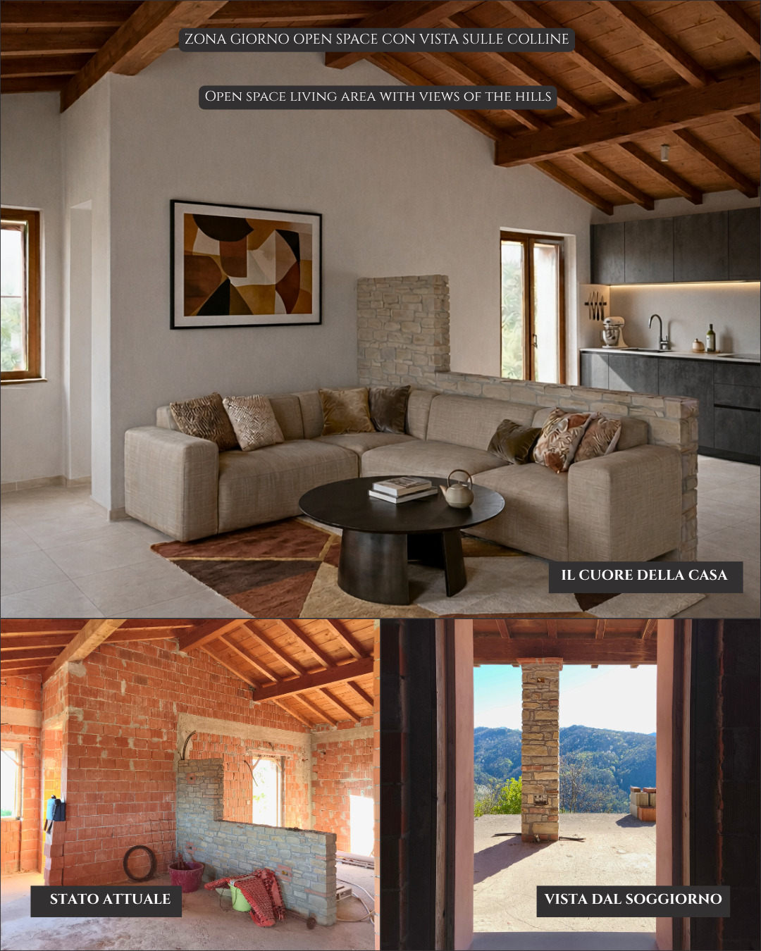 Panoramic Villa in Monferrato with Over 2 Hectares of Private Land – Rare Opportunity to Complete and Customize